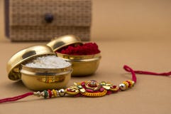 Indiański festiwal: Raksha Bandhan, Rakhi fotografia royalty free Indiański festiwal: Raksha Bandhan, Rakhi fotografia royalty free