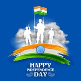 Indiański wojska soilder narodu bohater na dumie India tło ilustracji Indiański wojska soilder narodu bohater na dumie India tło ilustracji