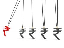 Indiańskiej rupii pojęcie 3 d czynią ilustracji Indiańskiej rupii pojęcie 3 d czynią ilustracji