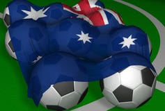 indicateur et football-billes de 3D-rendering Australie illustration stock indicateur et football-billes de 3D-rendering Australie illustration stock