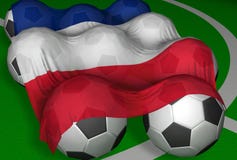 indicateur et football-billes de 3D-rendering France illustration stock indicateur et football-billes de 3D-rendering France illustration stock