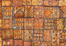 Indien-Gewebehintergrund-Patchwork Stockfotografie Indien-Gewebehintergrund-Patchwork Stockfotografie