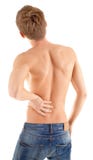Indietro di un torso maschio nudo fotografia stock libera da diritti Indietro di un torso maschio nudo fotografia stock libera da diritti