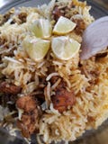 Indische eigengemaakte kippenbiryani stock afbeelding Indische eigengemaakte kippenbiryani stock afbeelding