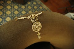 Indische juwelen mooie halsband royalty-vrije stock foto Indische juwelen mooie halsband royalty-vrije stock foto