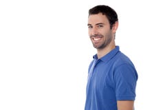 Indivíduo de sorriso novo considerável imagens de stock Indivíduo de sorriso novo considerável imagens de stock