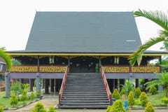 Indonesia, October 23th, 2021 : Architectural view of Jambi Pavilion