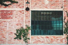 Industrial building with brick wall Stock Image Industrial building with brick wall Stock Image