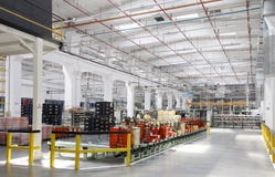 Industrial scene in factory interior Royalty Free Stock Images Industrial scene in factory interior Royalty Free Stock Images