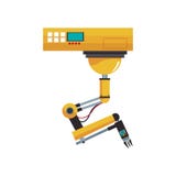 Industrieel robotontwerp stock illustratie Industrieel robotontwerp stock illustratie