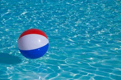 Inflatable colorful ball floating Royalty Free Stock Photos Inflatable colorful ball floating Royalty Free Stock Photos