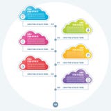 Infographic Business Concept of Timeline with colo royalty free illustration Infographic Business Concept of Timeline with colo royalty free illustration