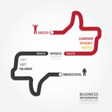 Infographic Bussiness. Route To Success Concept Template Design Royalty Free Stock Image