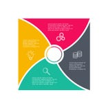 Infographic design vector and marketing icons for diagram, graph, presentation and round chart. Concept with 4 options vector illustration Infographic design vector and marketing icons for diagram, graph, presentation and round chart. Concept with 4 options vector illustration