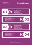 Infographic ou conception de banni?re de Web avec des ?tapes num?rot?es illustration stock Infographic ou conception de banni?re de Web avec des ?tapes num?rot?es illustration stock