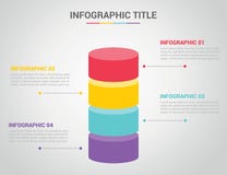 Infographic template with bar shape 3d shape circle style with free space text for description with 4 four step process text on vector illustration Infographic template with bar shape 3d shape circle style with free space text for description with 4 four step process text on vector illustration
