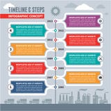 Infographic Vector Concept - Timeline & Steps vector illustration Infographic Vector Concept - Timeline & Steps vector illustration