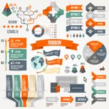 Infographics ajustou-se com opções Infographic, a fita, o logotipo, o ícone e 3d Vector elementos Conceito social de uma comunica Infographics ajustou-se com opções Infographic, a fita, o logotipo, o ícone e 3d Vector elementos Conceito social de uma comunica