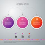 Infographics dell'illustrazione di vettore tre opzioni Immagini Stock Libere da Diritti Infographics dell'illustrazione di vettore tre opzioni Immagini Stock Libere da Diritti