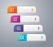 Infographics design vector and business icons with 4 options. Stock Images Infographics design vector and business icons with 4 options. Stock Images