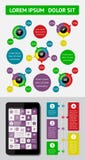 Infographics en Webelementen stock illustratie Infographics en Webelementen stock illustratie