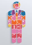 Infographics in the form of puzzles with icons stock illustration Infographics in the form of puzzles with icons stock illustration