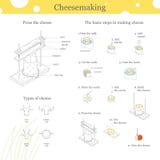 Infographics sobre o queijo ilustração royalty free Infographics sobre o queijo ilustração royalty free