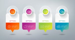 Infographics - 4 stappen vector illustratie Infographics - 4 stappen vector illustratie