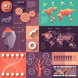 Infographics van vlak ontwerp met lange schaduwen vector illustratie Infographics van vlak ontwerp met lange schaduwen vector illustratie