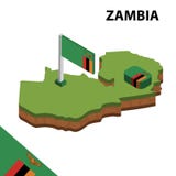 Informatie grafische Isometrische kaart en vlag van ZAMBIA 3d isometrische vectorillustratie vector illustratie Informatie grafische Isometrische kaart en vlag van ZAMBIA 3d isometrische vectorillustratie vector illustratie