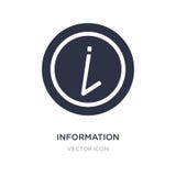 Informatiepictogram op witte achtergrond Eenvoudige elementenillustratie van UI-concept stock illustratie Informatiepictogram op witte achtergrond Eenvoudige elementenillustratie van UI-concept stock illustratie