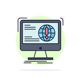 information, content, development, website, web Flat Color Icon Vector stock illustration information, content, development, website, web Flat Color Icon Vector stock illustration