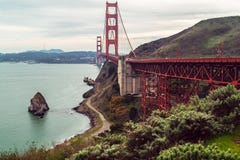 Ingegneria magnifica golden gate bridge immagine stock libera da diritti Ingegneria magnifica golden gate bridge immagine stock libera da diritti