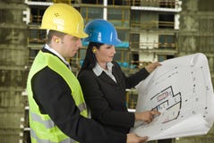 Ingeniero y cliente en sitio Ingeniero y cliente en sitio