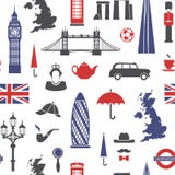 Inglaterra, Londres, Reino Unido Fundo sem emenda ilustração stock Inglaterra, Londres, Reino Unido Fundo sem emenda ilustração stock