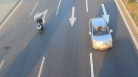 Ingorgo di traffico dagli incidenti archivi video Ingorgo di traffico dagli incidenti archivi video