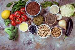 Ingredienser för sund matlagning royaltyfri bild Ingredienser för sund matlagning royaltyfri bild