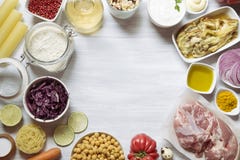 Ingredienti di alimento immagini stock Ingredienti di alimento immagini stock