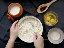 Ingredients for Baking Curd Casseroles