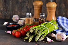 Ingredients For Cooking. Fresh Vegetables Stock Photo