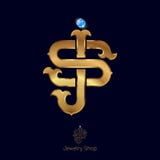 Initialen S en j-embleem luxueuze gouden brieven Lineaire optie typografie brievenontwerp vector illustratie Initialen S en j-embleem luxueuze gouden brieven Lineaire optie typografie brievenontwerp vector illustratie