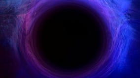 Ink swirl big bang universe origin blue fog circle