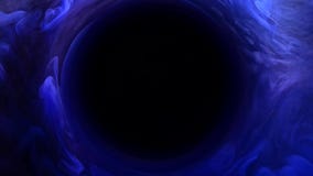 Ink swirl time travel black hole blue fog circle