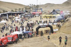 Inka Challenge, un obstacle extrême a ranimé sur une plage au sud de Lima photos libres de droits Inka Challenge, un obstacle extrême a ranimé sur une plage au sud de Lima photos libres de droits