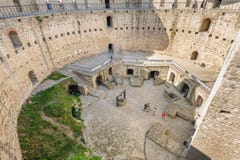 Inner space of medieval fortress in Soroca, Republic of Moldova royalty free stock photos Inner space of medieval fortress in Soroca, Republic of Moldova royalty free stock photos