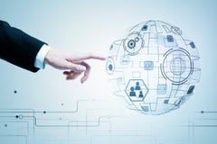 Innovation, global communication and interface concept stock image Innovation, global communication and interface concept stock image