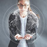 Innovative technologies in science and medicine. Technology to connect. The concept of security. royalty free stock photography Innovative technologies in science and medicine. Technology to connect. The concept of security. royalty free stock photography