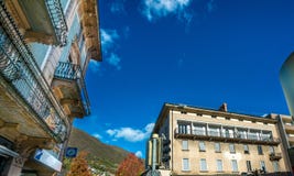 Innsbruck Building With Tirol Mountain, Austria royalty free stock photos Innsbruck Building With Tirol Mountain, Austria royalty free stock photos