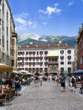 INNSBRUCK, OOSTENRIJK - JULI 31, 2017: Het Gouden Dak, Goldenes Dachle Royalty-vrije Stock Fotografie INNSBRUCK, OOSTENRIJK - JULI 31, 2017: Het Gouden Dak, Goldenes Dachle Royalty-vrije Stock Fotografie