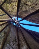 Inom en tipi arkivfoto Inom en tipi arkivfoto